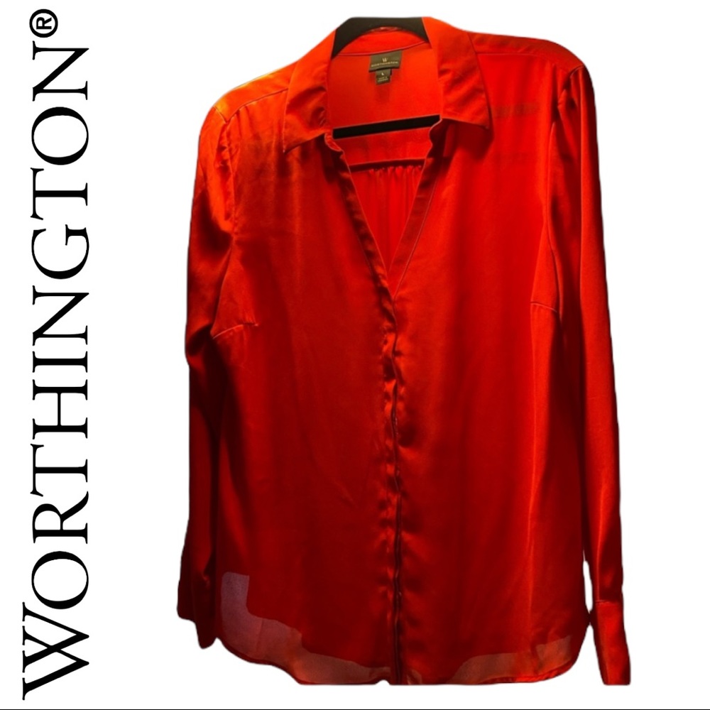 Pre-owned Worthington Red Blouse L
